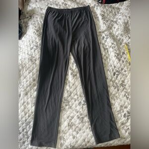 CLARA SUNWOO Elegant Dark Gray Dress Pants stretchy waist